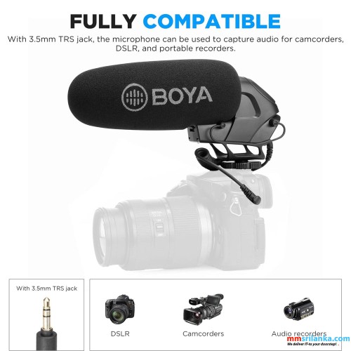 BOYA BY-BM3032 DIRECTIONAL ON-CAMERA MICROPHONE (6M)